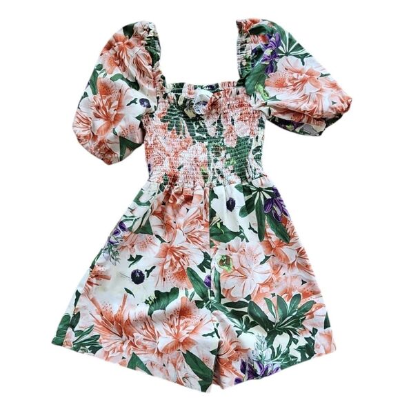 H&M Puff-sleeved Romper Size Small - Picture 3 of 8